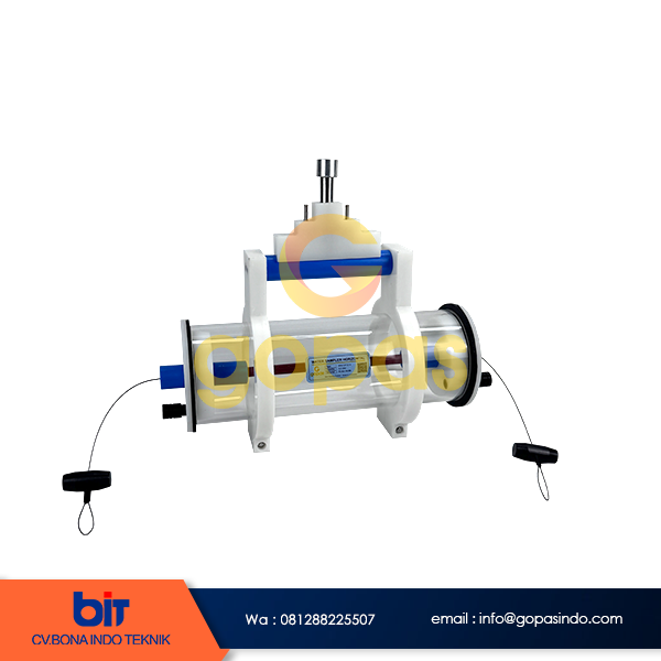 Water Sampler Horizontal 2,2 Liter alat ambil sampling air, jual water sampler horizontal merek gopas kapasitas 2,2 liter