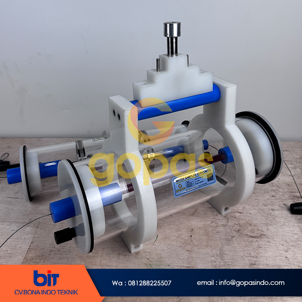 Water Sampler Horizontal 2,2 Liter alat ambil sampling air, jual water sampler horizontal merek gopas kapasitas 2,2 liter