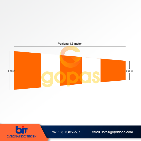 Kain Windsock Diameter 30 cm